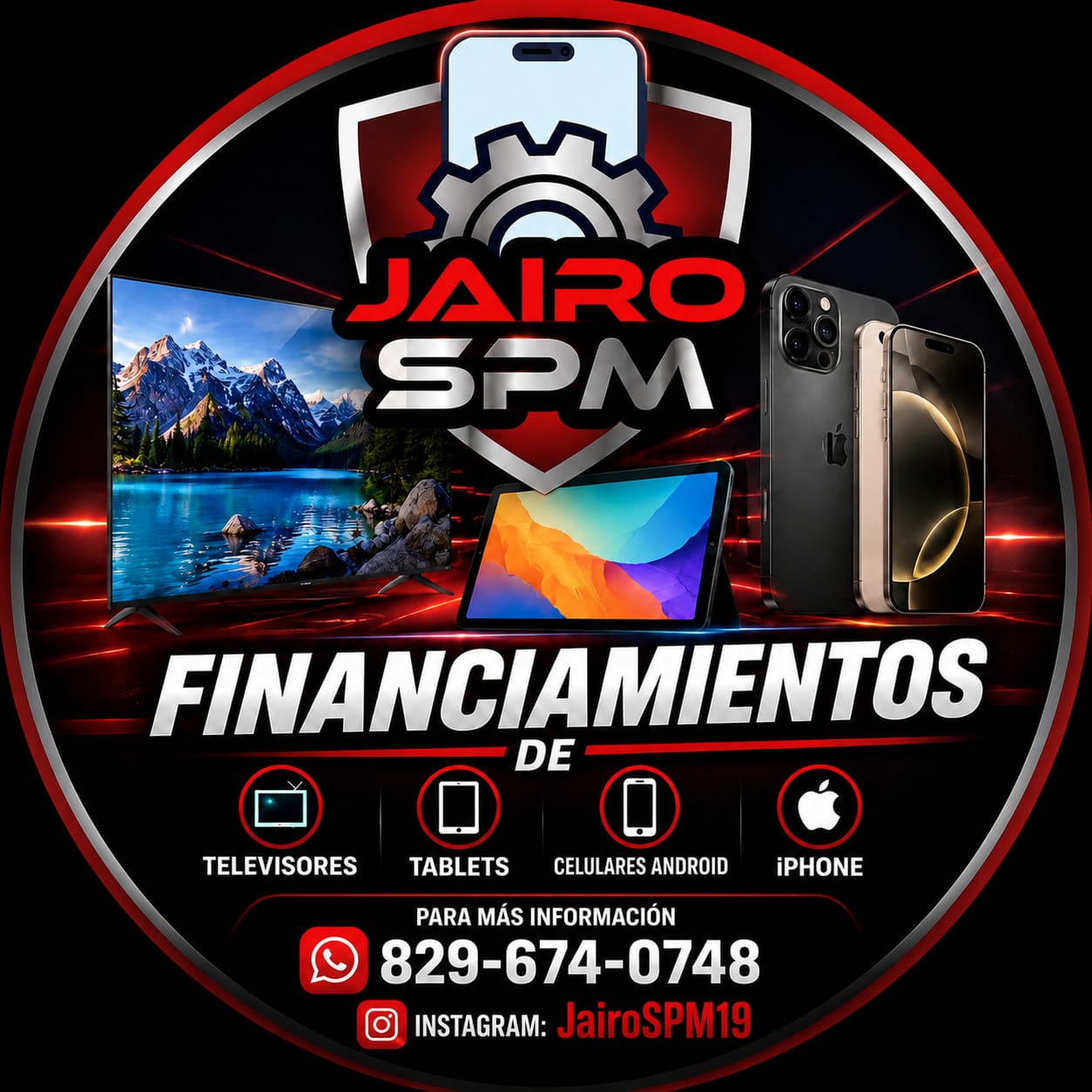 Financiamos televisores, tablets, celulares Android y iPhone