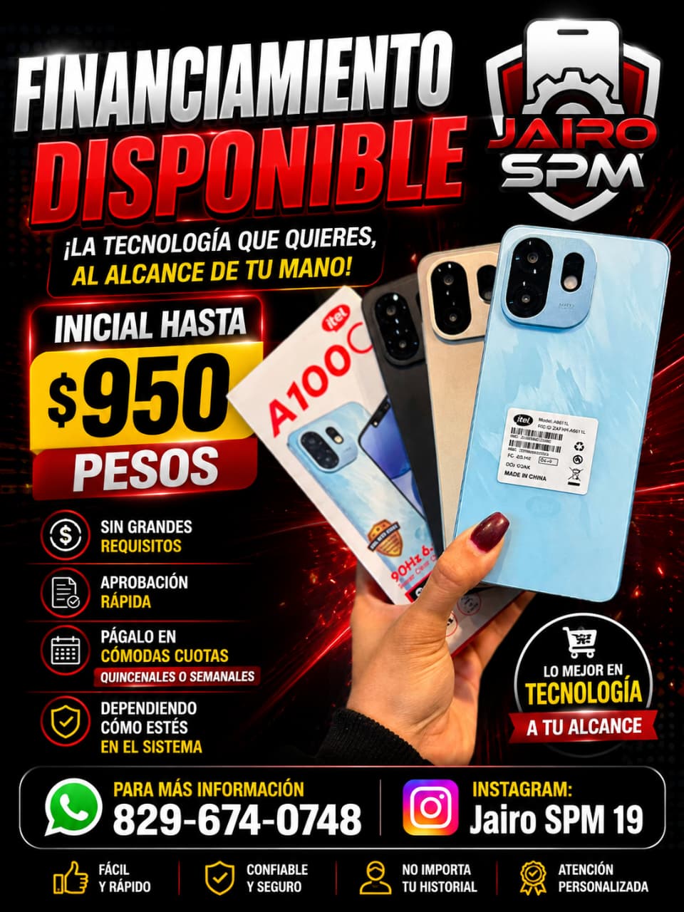 iPhone en financiamiento, inicial desde $950
